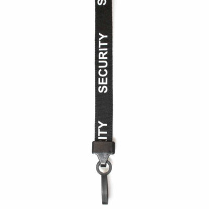 rPET Black Security Lanyards With Plastic J Clip (Pack Of 100)