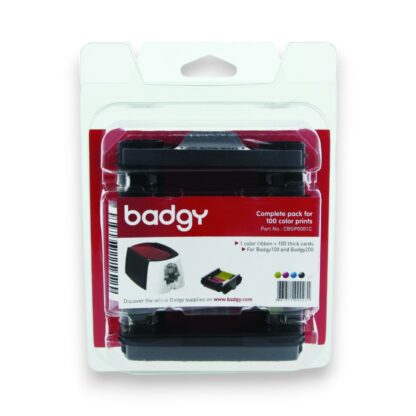 Evolis Badgy CBGP0001C 100 YMCKO Image Printer Ribbon