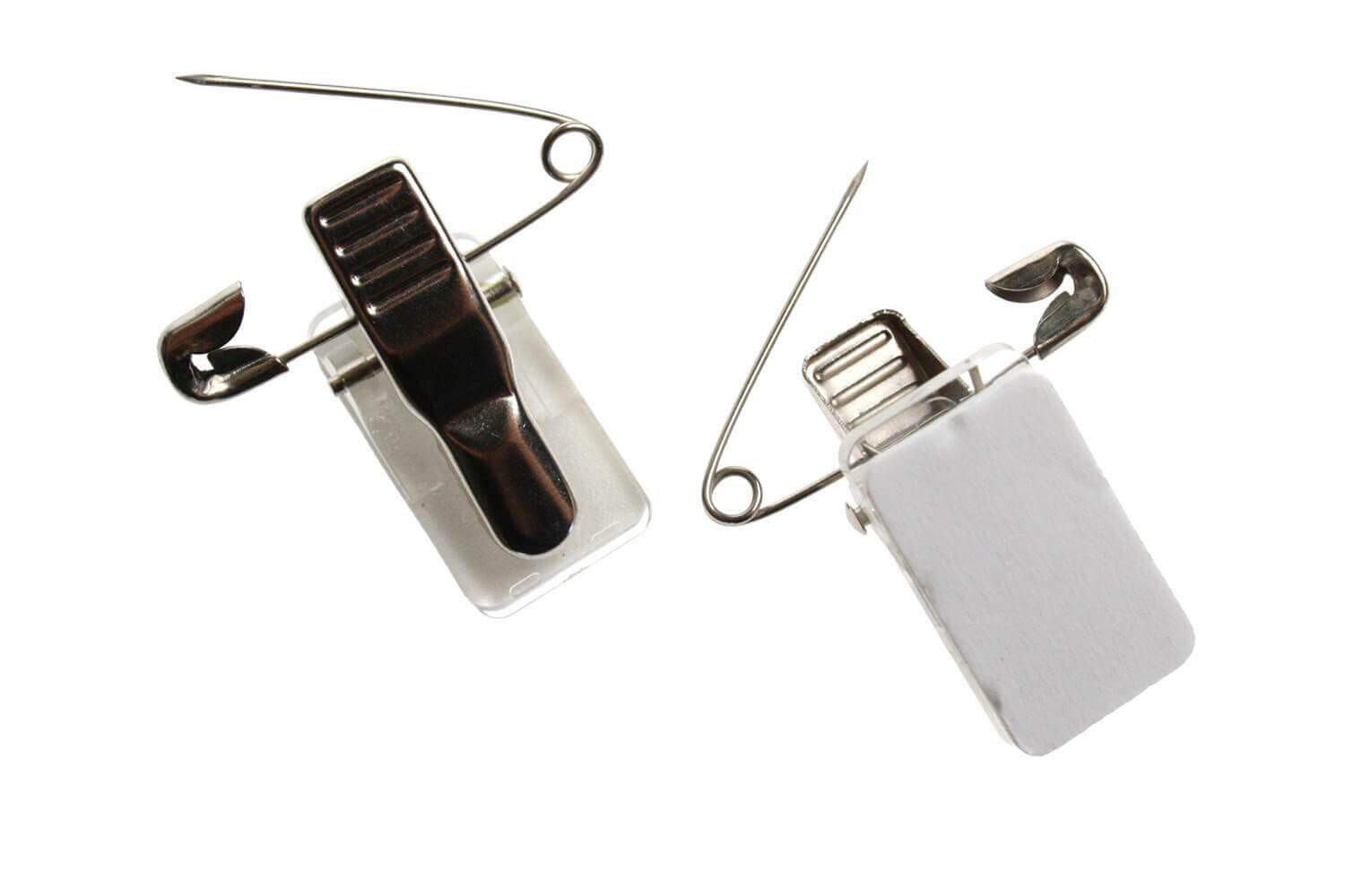 100 Pack White/Black/Translucent Retractable ID Name Badge Holder Reels With Swivel Alligator Clip Bulk Pack Premium Badge