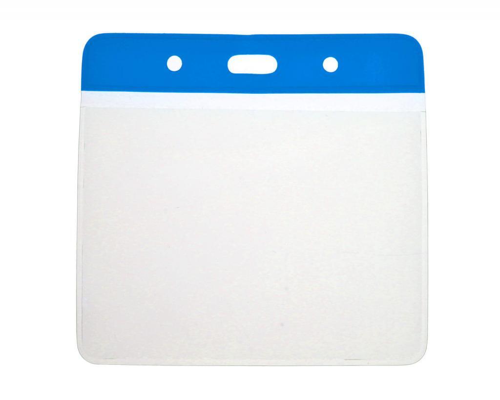 Vinyl Blue Top Card Holders - 102x83mm (Pack of 100)