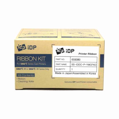 IDP Smart 659380 YMCFKO Full Colour Ribbon with UV Panel (200 Prints)