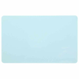 Light Blue Plastic Cards - Blank Glossy White Core (760 Microns, 100 Pack)