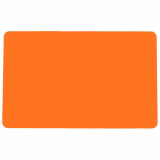 Orange Plastic Cards - Blank Glossy (760 Microns, 100 Pack)