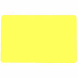 Yellow Plastic Cards - Blank Glossy (760 Microns, 100 Pack)