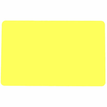 Yellow Plastic Cards - Blank Glossy (760 Microns, 100 Pack)