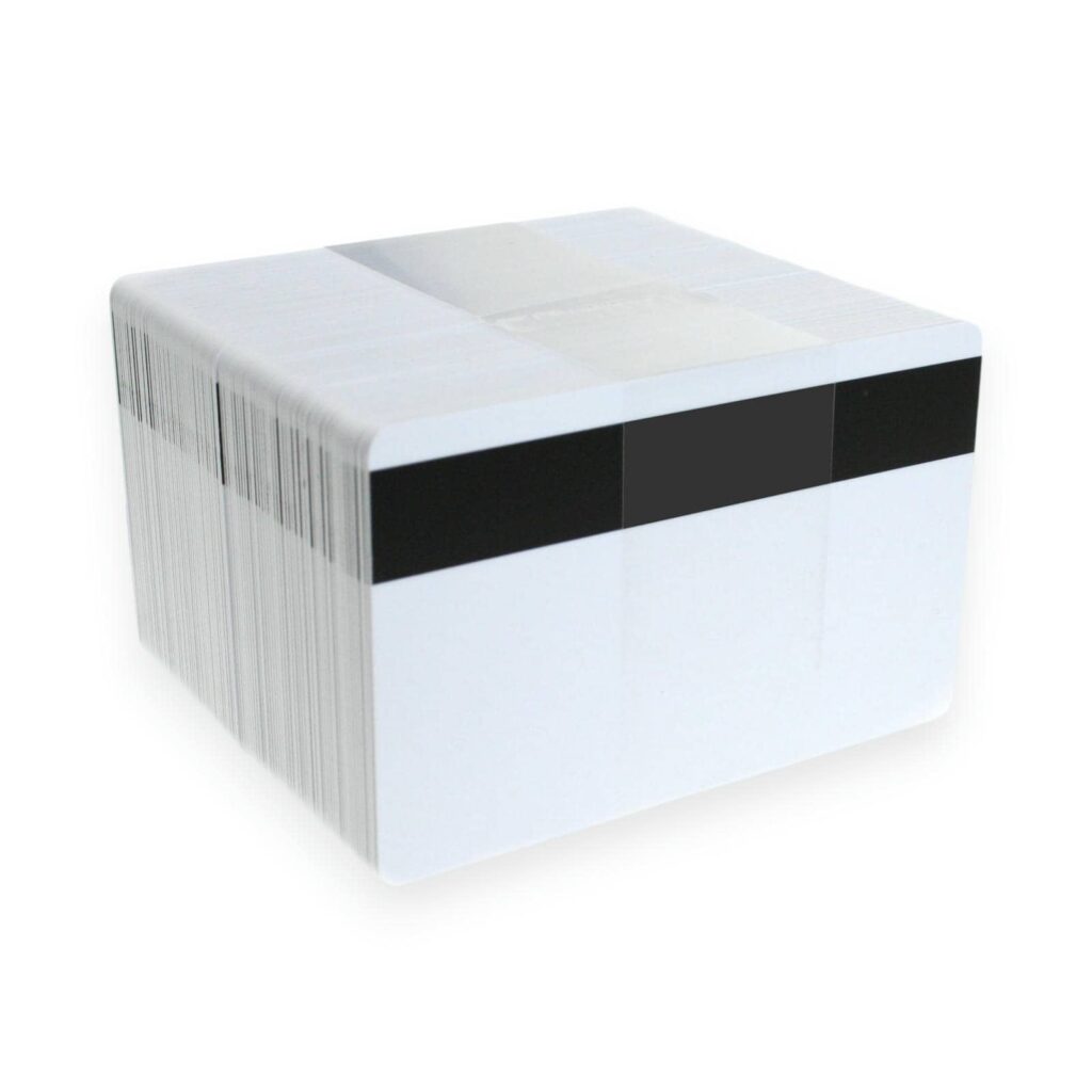 Blank White Hi-Co Magnetic Stripe Cards (Pack of 100)