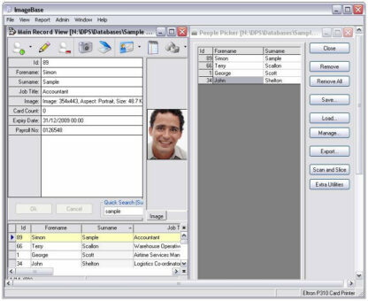 ImageBase Lite ID Card Design Software - Screenshot