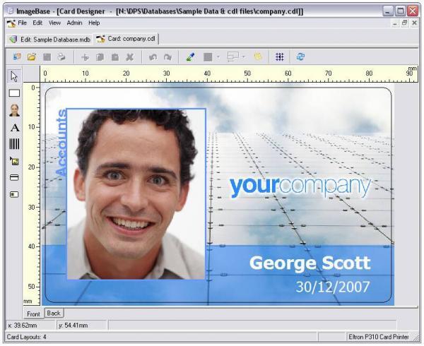 ImageBase Lite ID Card Design Software - Screenshot 2