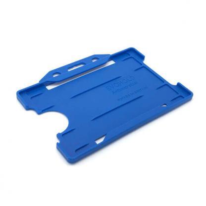 Antimicrobial Single Sided Badge Holder - NHS Blue