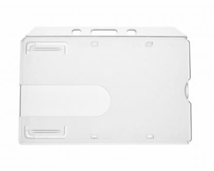 Clear Enclosed ID Card Holder - Landscape (Pack of 100)