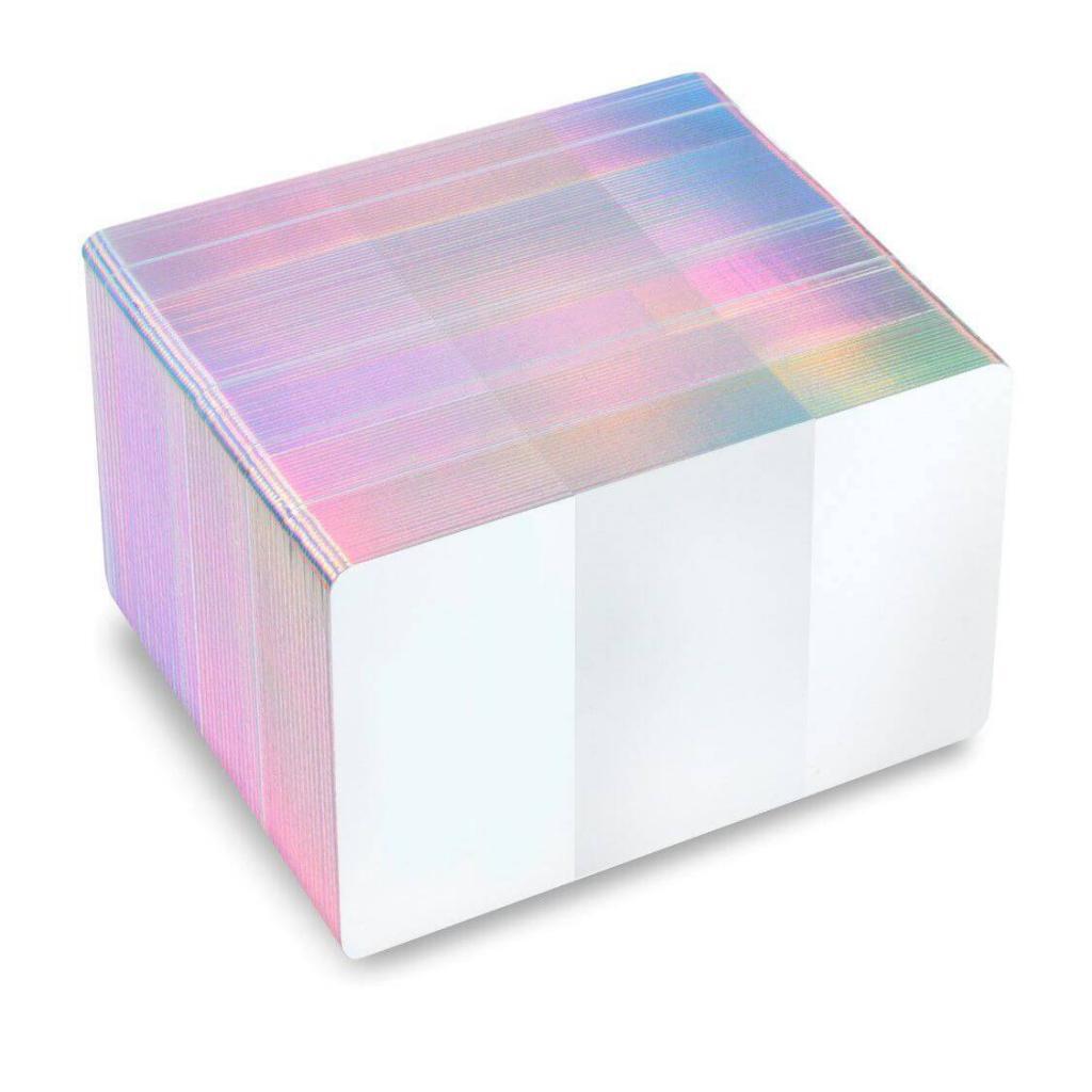 Fotodek® Ice Premium Holographic Edge Cards - Pack of 100