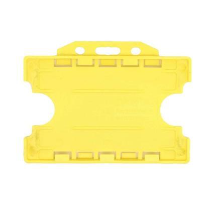 Evohold Yellow Dual-Sided ID Card Holders (Pack of 100)